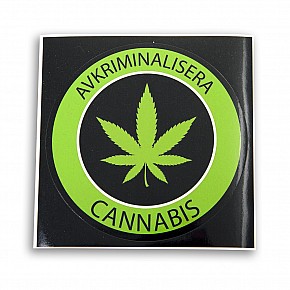 Avkriminalisera Cannabis klistermärke