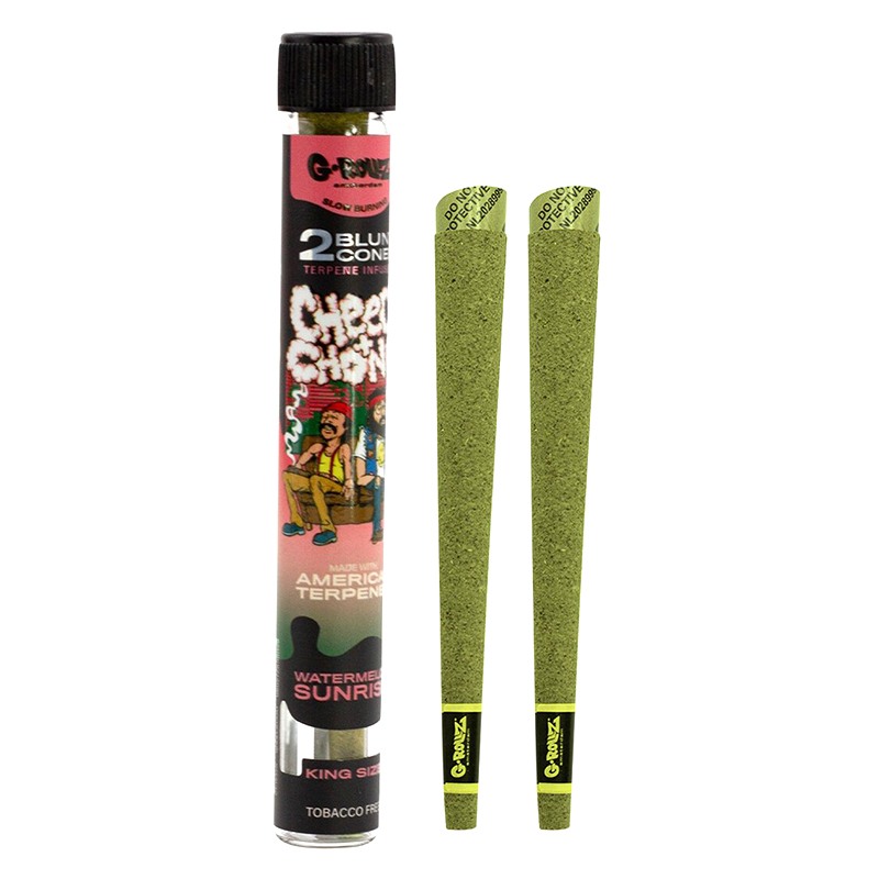 G-Rollz | Cheech & Chong 2x Terpene Infused Blunt Cones Watermelon Sunrise
