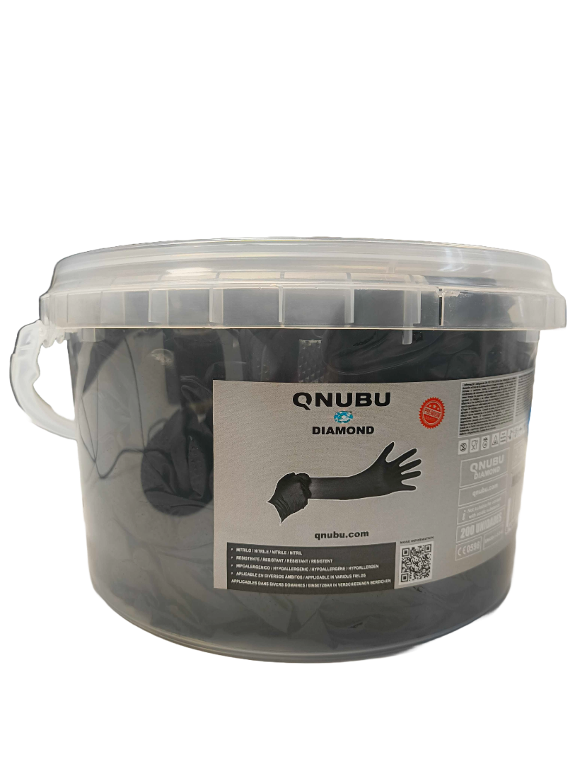 Qnubu | Professional Nitrile Gloves Diamond M-XL (200pcs)